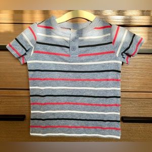 First Impressions Baby Boy Short Sleeve Henley 6-9 Months
